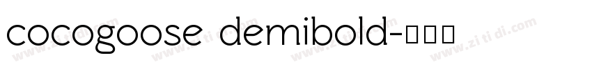 cocogoose demibold字体转换